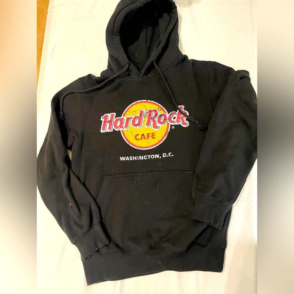 Hard Rock Cafe hoodie- Black size Medium - Washington DC